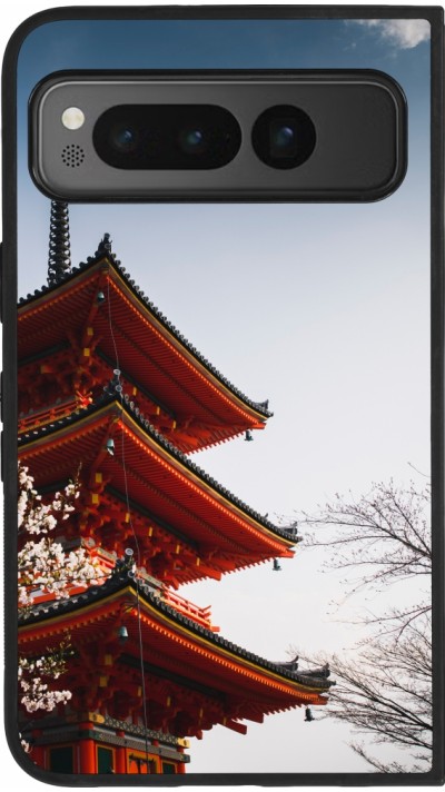 Coque Google Pixel Fold - Silicone rigide noir Spring 23 Japan