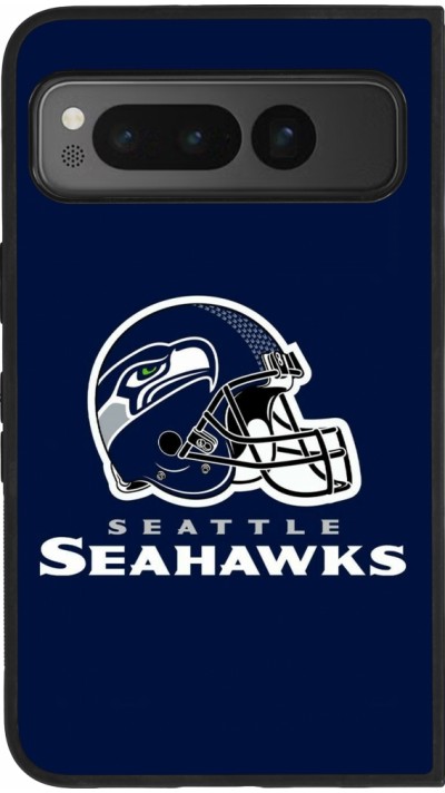 Coque Google Pixel Fold - Silicone rigide noir Super Bowl 26 Seattle 3