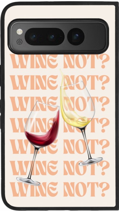 Google Pixel Fold Case Hülle - Silikon schwarz Wine not