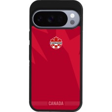 Google Pixel 10 / Pixel 10 Pro Case Hülle - Silikon schwarz Kanada 2026 personalisierbares Fussballtrikot