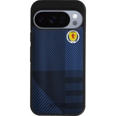 Coque Google Pixel 10 / Pixel 10 Pro - Silicone rigide noir Maillot de football Ecosse personnalisable