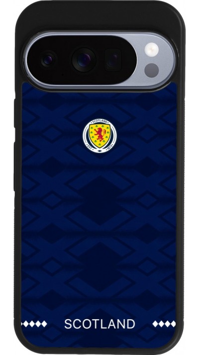 Google Pixel 10 / Pixel 10 Pro Case Hülle - Silikon schwarz Schottland 2026 personalisierbares Fussballtrikot