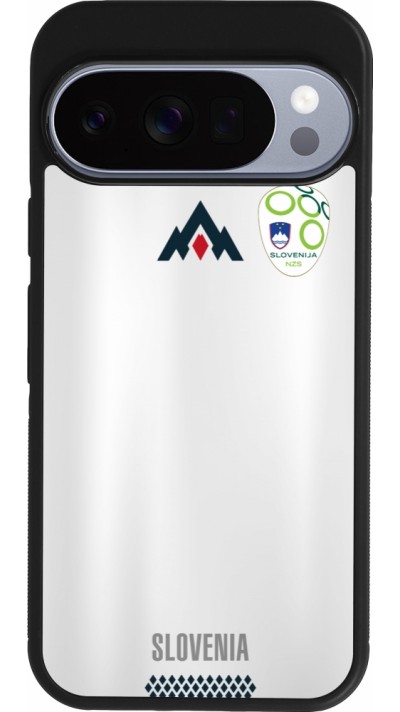 Coque Google Pixel 10 / Pixel 10 Pro - Silicone rigide noir Maillot de football Slovénie