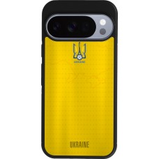 Coque Google Pixel 10 / Pixel 10 Pro - Silicone rigide noir Maillot de football Ukraine
