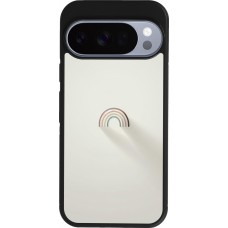 Coque Google Pixel 10 / Pixel 10 Pro - Silicone rigide noir Mini Rainbow Minimal