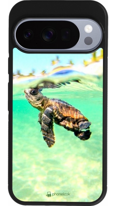Google Pixel 10 / Pixel 10 Pro Case Hülle - Silikon schwarz Turtle Underwater