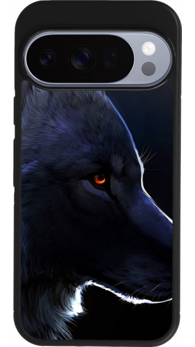 Coque Google Pixel 10 / Pixel 10 Pro - Silicone rigide noir Wolf Shape