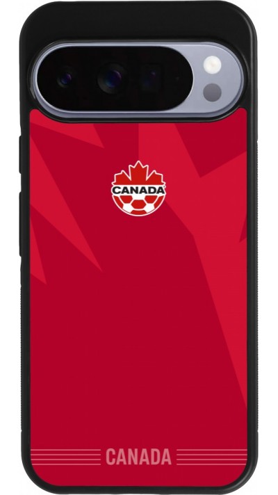 Google Pixel 10 Pro XL Case Hülle - Silikon schwarz Kanada 2026 personalisierbares Fussballtrikot