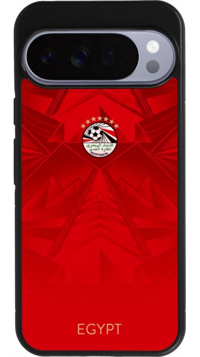 Google Pixel 10 Pro XL Case Hülle - Silikon schwarz Ägypten 2026 personalisierbares Fussballtrikot