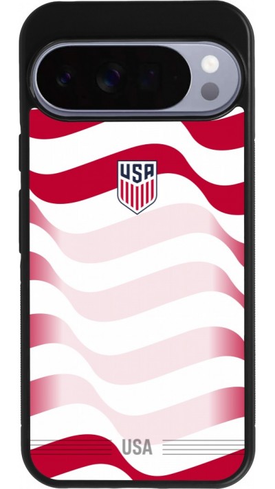 Google Pixel 10 Pro XL Case Hülle - Silikon schwarz Vereinigten Staaten 2026 personalisierbares Fussballtrikot