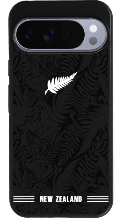 Google Pixel 10 Pro XL Case Hülle - Silikon schwarz Neuseeland 2026 personalisierbares Fussballtrikot