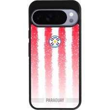 Coque Google Pixel 10 Pro XL - Silicone rigide noir Maillot de football Paraguay 2026 personnalisable