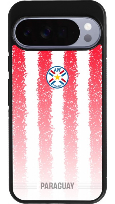 Google Pixel 10 Pro XL Case Hülle - Silikon schwarz Paraguay 2026 personalisierbares Fussballtrikot