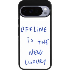 Coque Google Pixel 10 Pro XL - Silicone rigide noir Offline is the new luxury