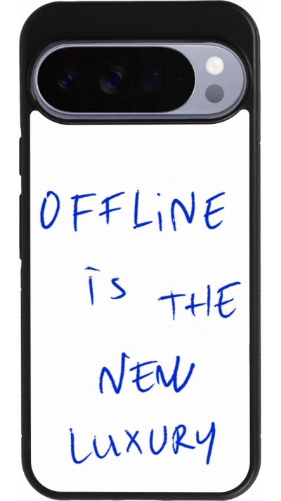 Coque Google Pixel 10 Pro XL - Silicone rigide noir Offline is the new luxury