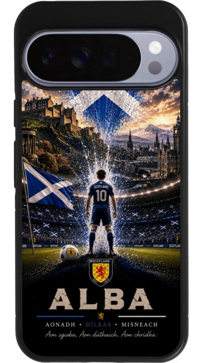 Google Pixel 10 Pro XL Case Hülle - Silikon schwarz Fussball Schottland splash 2026