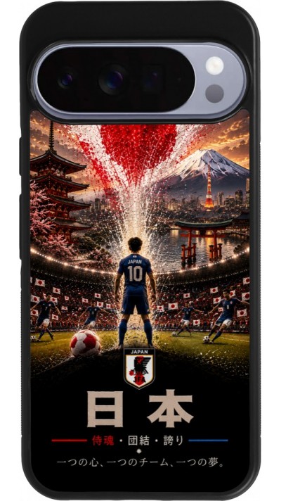Google Pixel 10 Pro XL Case Hülle - Silikon schwarz Fussball Japan splash 2026