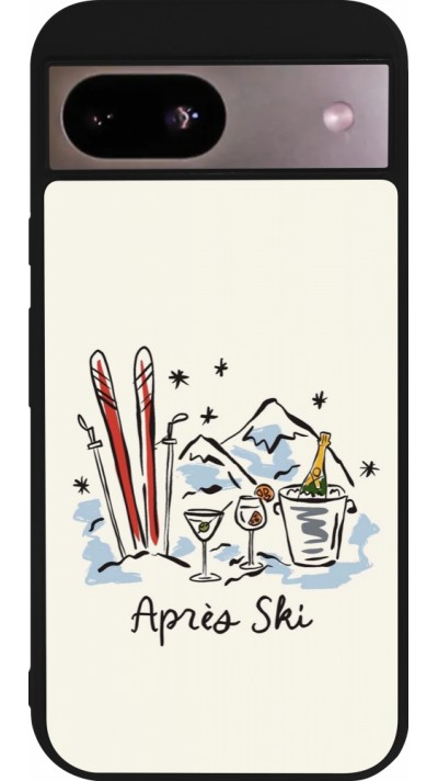 Coque Google Pixel 8a - Silicone rigide noir After the sky 2026