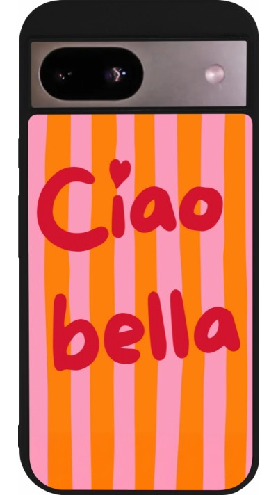 Coque Google Pixel 8a - Silicone rigide noir Bye Bella 2026