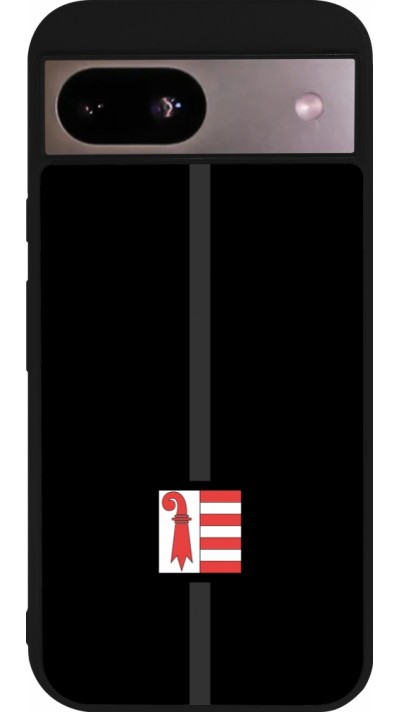 Google Pixel 8a Case Hülle - Silikon schwarz Kanton JU schwarz