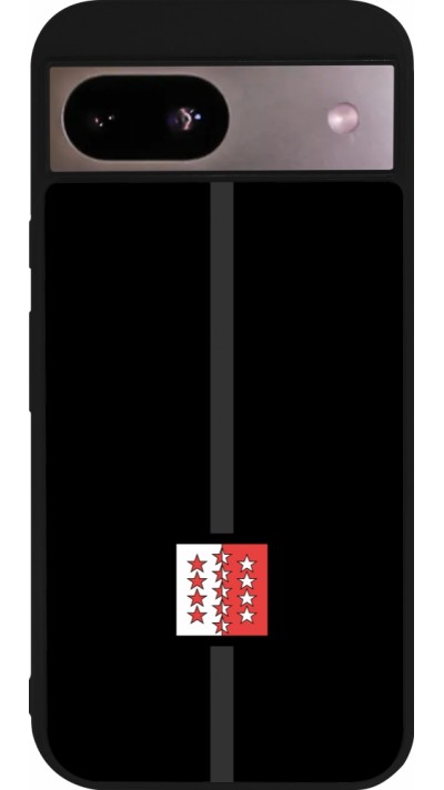 Google Pixel 8a Case Hülle - Silikon schwarz Kanton VS schwarz