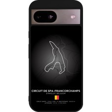 Coque Google Pixel 8a - Silicone rigide noir F1 Track 2025 Belgium
