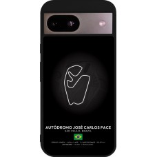 Coque Google Pixel 8a - Silicone rigide noir F1 Track 2025 Brazil