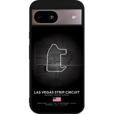 Coque Google Pixel 8a - Silicone rigide noir F1 Track 2025 Las Vegas