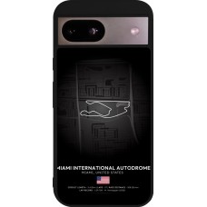 Coque Google Pixel 8a - Silicone rigide noir F1 Track 2025 Miami