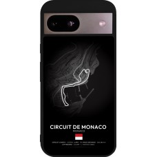 Coque Google Pixel 8a - Silicone rigide noir F1 Track 2025 Monaco