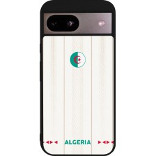 Coque Google Pixel 8a - Silicone rigide noir Maillot de football Algérie 2026 personnalisable