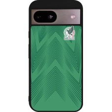 Google Pixel 8a Case Hülle - Silikon schwarz Mexiko 2022 personalisierbares Fussballtrikot