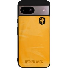 Coque Google Pixel 8a - Silicone rigide noir Maillot de football Pays-Bas 2022 personnalisable
