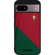 Coque Google Pixel 8a - Silicone rigide noir Maillot de football Portugal 2022