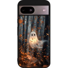 Google Pixel 8a Case Hülle - Silikon schwarz Halloween 2025 Ghost in the forest