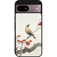 Google Pixel 8a Case Hülle - Silikon schwarz Japanese Bird