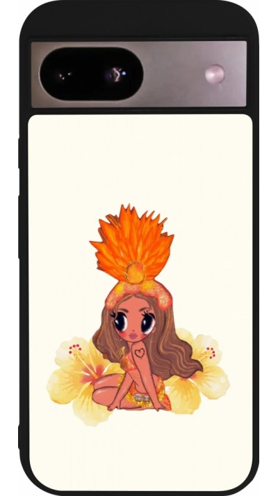 Coque Google Pixel 8a - Silicone rigide noir Karol G Tropicoqueta
