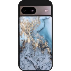 Coque Google Pixel 8a - Silicone rigide noir Marble 04