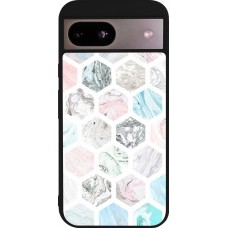 Google Pixel 8a Case Hülle - Silikon schwarz Marble Everything