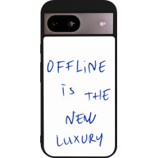 Google Pixel 8a Case Hülle - Silikon schwarz Offline is the new luxury