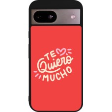 Coque Google Pixel 8a - Silicone rigide noir Saint Valentines Day 26 Te quiero mucho