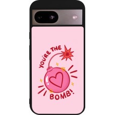 Coque Google Pixel 8a - Silicone rigide noir Saint Valentines Day 26 You are the bomb