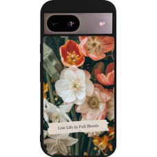 Coque Google Pixel 8a - Silicone rigide noir Full Bloom Spring 2026