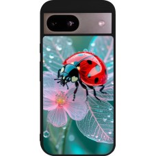 Coque Google Pixel 8a - Silicone rigide noir Ladybird in bloom Spring 2026