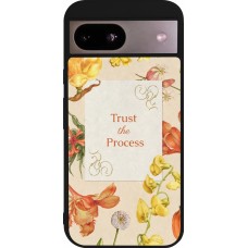 Coque Google Pixel 8a - Silicone rigide noir Trust the process Spring 2026