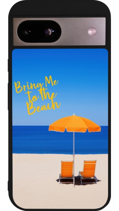 Coque Google Pixel 8a - Silicone rigide noir Summer 2025 Bring me to the beach