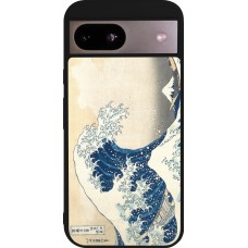 Google Pixel 8a Case Hülle - Silikon schwarz Kunstbild - Die große Welle vor Kanagawa - Hokusai