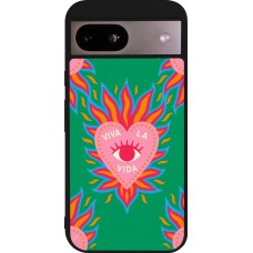 Coque Google Pixel 8a - Silicone rigide noir Viva la vida 2026