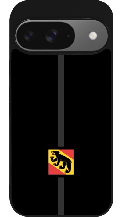 Google Pixel 9 / Pixel 9 Pro Case Hülle - Silikon schwarz Kanton BE schwarz
