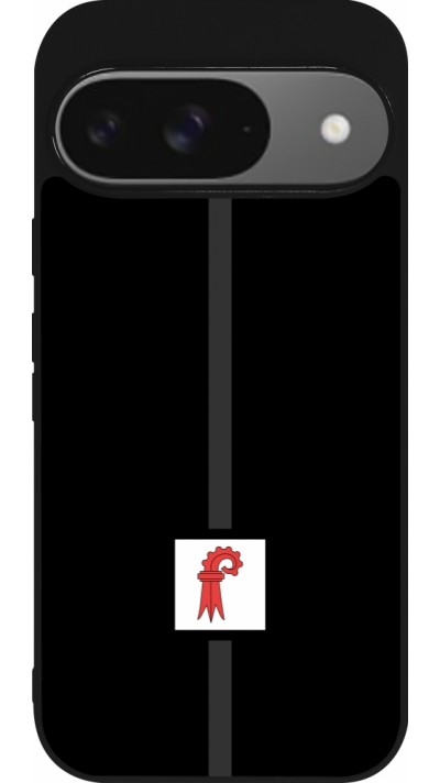 Google Pixel 9 / Pixel 9 Pro Case Hülle - Silikon schwarz Kanton BL schwarz